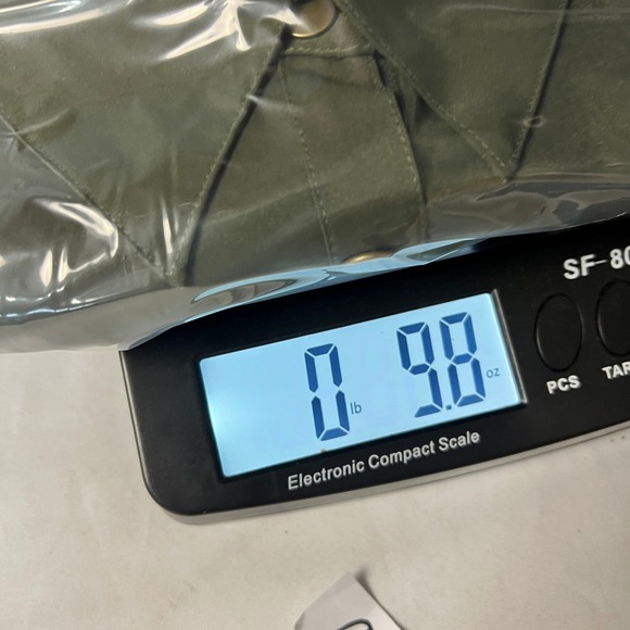 NWT Hers & Mine Olive Green Satin Button-Down Shirt Long Sleeve Oversized L - Picture 12 of 12